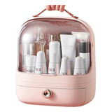 Organizador Porta Maquiagem Removível Com Gavetas Oval Rosa