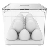 Organizador Porta Ovos 36un Com Tampa Geladeira Cozinha Ou