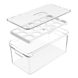 Organizador Porta Ovos Ate 36 Ovos Com Tampa Transparente