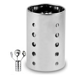 Organizador Porta Talher Escorredor Aço Inox Vazado Cozinha