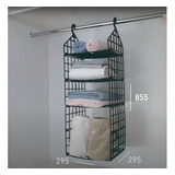 Organizador Vertical Para Guarda Roupa Closet 5 Divisórias Cor Branco
