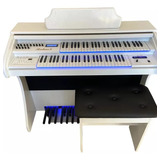 Órgão Eletrônico Digital Rs49 Led Rohnes Aghata Music