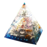 Orgonite De Cristais Super Prisma Piramide