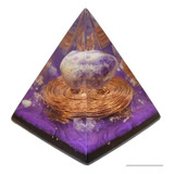 Orgonite Pirâmide Ametista Transmutação Chama Violeta