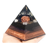Orgonite Pirâmide Proteção Turmalina Negra Quartzo
