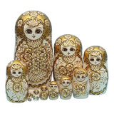 Ornamento De Bonecas Russas De Madeira