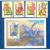 Orquideas 1990 St.vincent Grenadines Flores Série