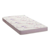 Ortobom Res Liso Physical Cor Branco E Lilás Colchão Berço 70cm X 150cm