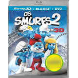 Os Smurfs 2 - Blu-ray+ Blu-ray 3d + Dvd - Dublado - Original