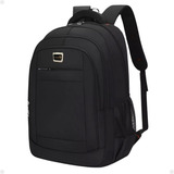 Outrass Mochila Trabalho Notebook Resistente Água Cabo Reforçado Lisa Cor Preto 35 L