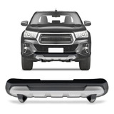 Overbumper Toyota Hilux 2019 Front Bumper Preto Dfender