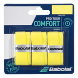 Overgrip Babolat Pro Tour Comfort Amarelo (pack Com 3 Un.)