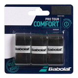 Overgrip Babolat Pro Tour Preto Com 03 Unidades