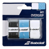 Overgrip My Grip X3 Preto, Azul E Branco Babolat