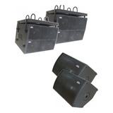 P.a. Line Array (dupla) 4x8 Ativa+passiva 1600w + Retorno