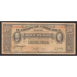 P-s534a Antiga Cédula Do México 10 Pesos 1914-1915