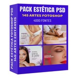 Pack 145 Artes Mídias Sociais Estética Editavel Photoshop