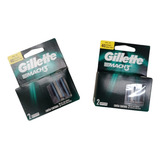 Pack 2 Com 4 Refil Mach3 Gillette Carga Lâmina Barbear