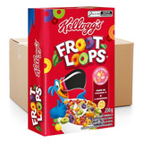 Pack 24und Cereal Matinal Froot Loops Sabor De Frutas 230g