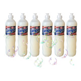 Pack 6 Detergente Limpol Coco Glicerina Anti-odor 500ml Kit