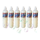 Pack 6 Detergente Limpol Coco Glicerina Anti-odor 500ml Kit