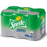 Pack 6 Refrigerante Sprite Zero Açucar Lata 350ml