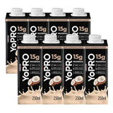 Pack 8 Yopro Danone Bebida Láctea Uht 250ml High Protein