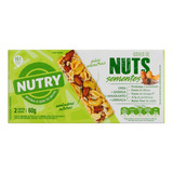 Pack Barra De Nuts Sementes Nutry Caixa 60g 2 Unidades