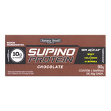 Pack Barra De Proteína Chocolate Cobertura Chocolate Ao Leite Zero Açúcar Supino Protein Caixa 90g 3 Unidades