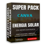 Pack Canva Editável 230 Artes Energia
