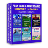 Pack Canva Editável 415 Artes Convites
