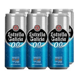 Pack Cerveja Espanhola Estrella Galicia Zero 0,0 6 X 330ml