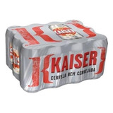 Pack Cerveja Kaiser Pilsen Latão 473ml Com 12 Unidades