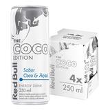 Pack De Bebida Energética Coco Edition Com 4 Latas De 250ml Red Bull