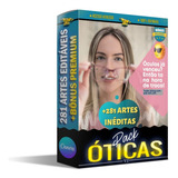 Pack Ótica Canva, 281 Artes Editáveis, + Bônus