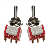 Pacote 02 Chaves Mini Toggle Switch