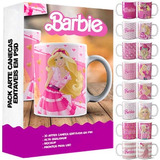 Pacote 30 Artes Canecas Barbie Estampas
