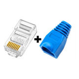 Pacote 50 Conector Rj45 Cat6 Ouro