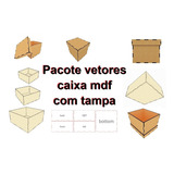 Pacote Arquivos Vetores Caixas Mdf Laser Router Cnc Corte 