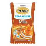 Pacote Bala Pocket Zero Açucar Milk Leite 23g - Full