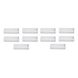 Pacote Com 10 Tampas De Bateria Brancas Para Nintendo Wii Co