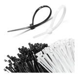 Pacote Com 1000 Abracadeira Nylon Enforca Gato 2,5x100 Preto Cor Branco