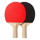 Pacote De 2 Raquetes De Ping Pong Caerus Crs-3510 Preta/vermelha