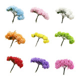 Pacote Mesclado De 144 Mini Rosas De Eva Rosinha Artificial