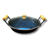 Paellera Frigideira Tacho Paella Paeja De Ferro Aço Laminado