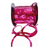 Paete Pink Espelhado Brilhante 8mm Rolo Com 45 Metros