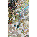 Paete Prata Holográfico Brilhante 6mm Pacote Com 50 Gramas