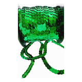 Paete Verde Espelhado Brilhante 8mm Fio Rolo Com 45 Metros 
