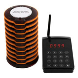 Pager Chamador Restaurante Fichas Sem Fio 10 Chamadores.