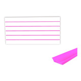 Painel Canaletado 0,61 X 1,22 Branco C/ Canaletas Rosas